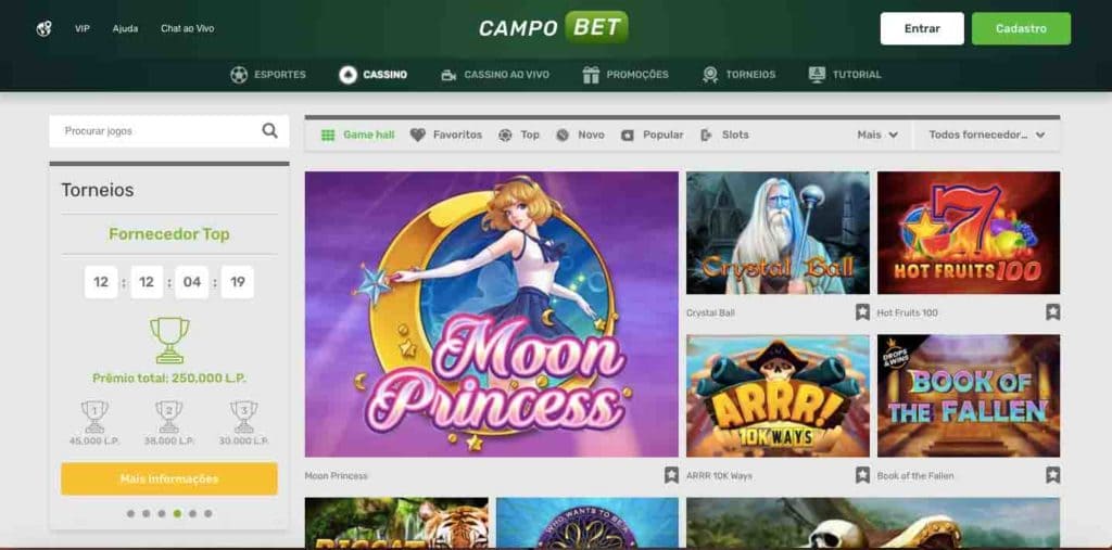 Campobet Casino Desktop